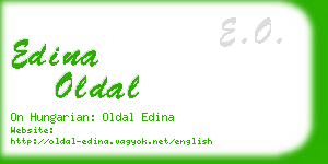 edina oldal business card